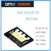  15W 9V 3LED 5 . Osram KW HJL531.TE   .  18533